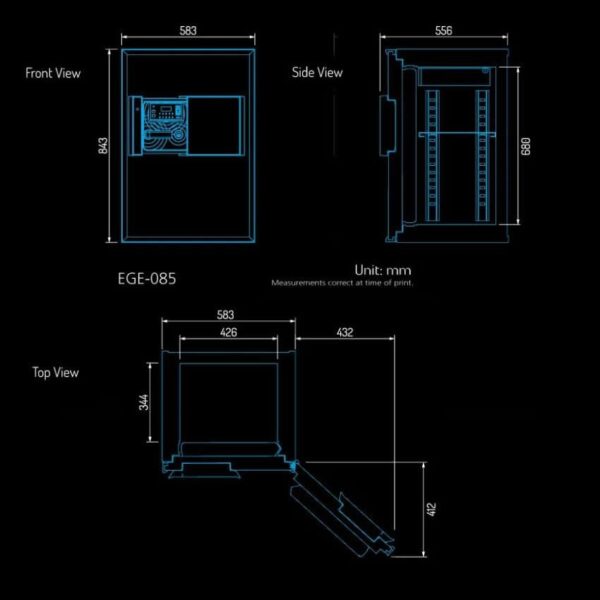 LUCELL AEGIS Safe EGE-085-BZ-FP 03