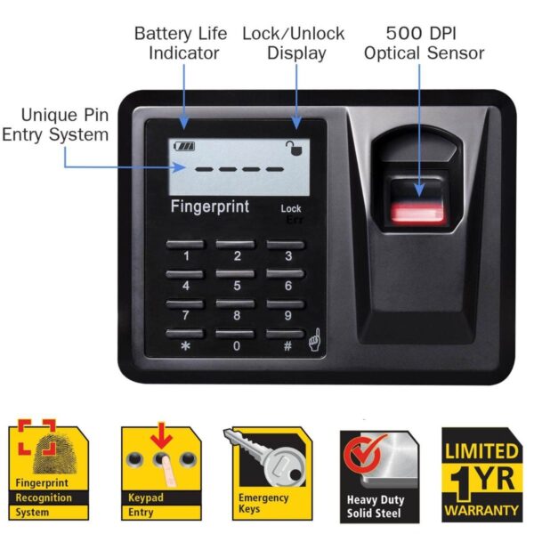 Nikawa Fingerprint Safe 60FPD 03
