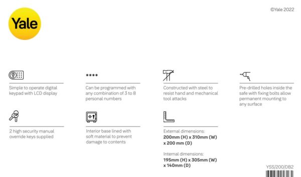 Yale Standard Safe YSS 200 DB2 03