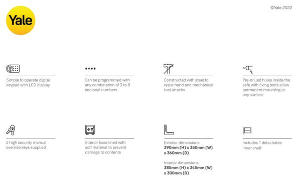 Yale Standard Safe YSS 390 DB2 05